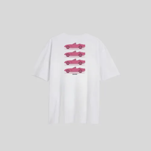REMERA LIBERATO OVERSIZE MARFIL PINK CLASSIC CAR