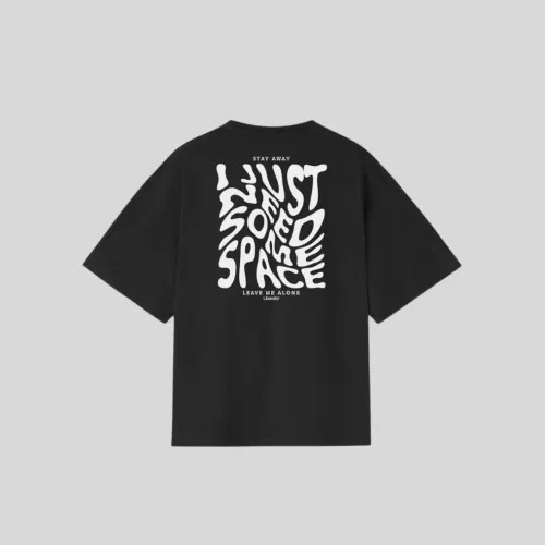 REMERA LIBERATO OVERSIZE NEGRA LEAVE ME ALONE