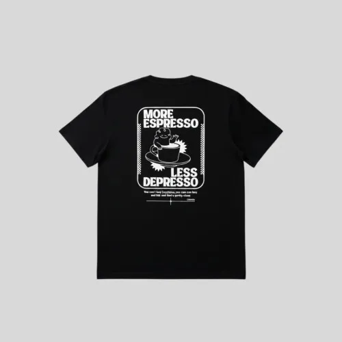 REMERA LIBERATO OVERSIZE NEGRA MORE ESPRESSO