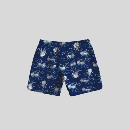 SHORT DE BAÑO LIBERATO BASICS AZUL MARINO PULPO
