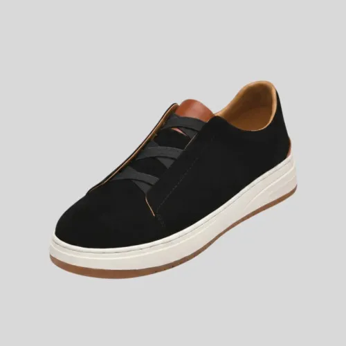 ZAPATO LIBERATO DE GAMUZA NEGRA