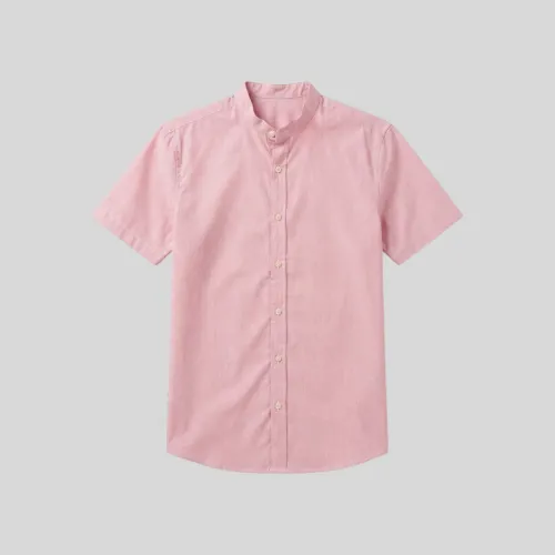 Camisa Liberato Basics Mao Mangas Cortas Rayitas Rojas