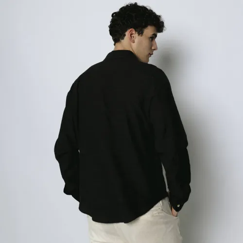 CAMISA LIBERATO MANGAS LARGAS NEGRA