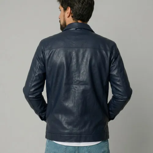 CAMPERA LIBERATO ECO CUERO NEGRO