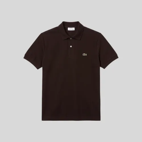 Remera Lacoste Cuello Polo Marron
