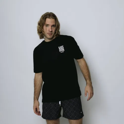 SHORT DE BAÑO LIBERATO GRIS OSCURO GEOMETRICO