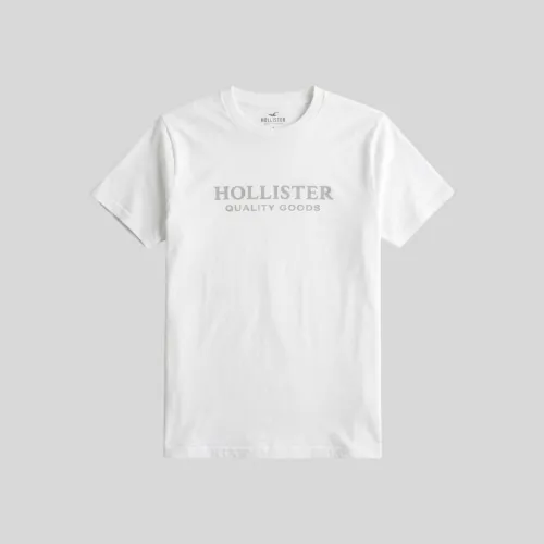 REMERA HOLLISTER REGULAR FIT BLANCA