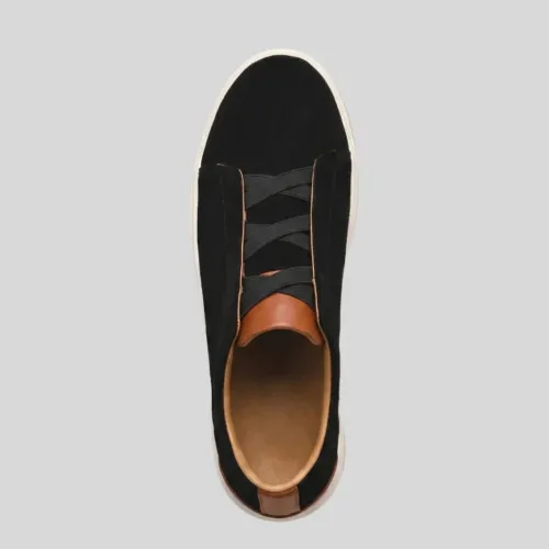 ZAPATO LIBERATO DE GAMUZA NEGRA
