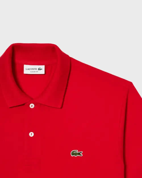 REMERA CUELLO POLO LACOSTE ROJA