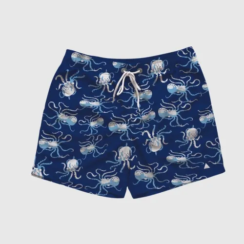 Short De Baño Liberato Basics Azul Marino Pulpo