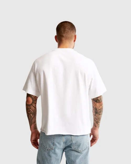 REMERA BOXY FIT PREMIUM 250GSM LIBERATO BASICS MARFIL