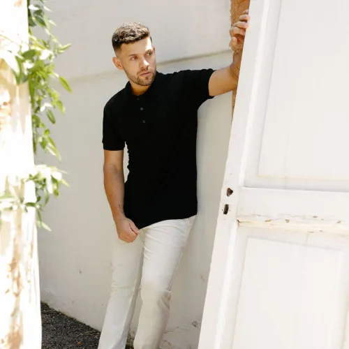 PANTALON CHINO LIBERATO BASICS DE LINO BLANCO