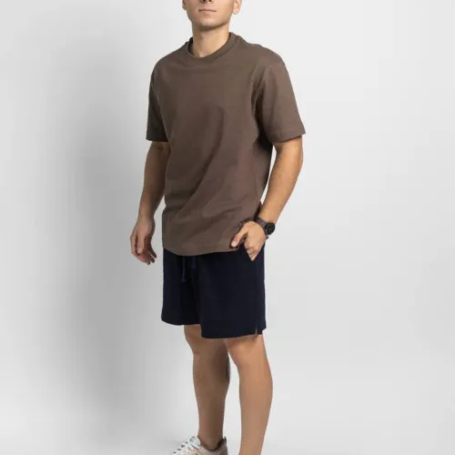 BERMUDA LIBERATO BASICS CON GOMA AZUL MARINO