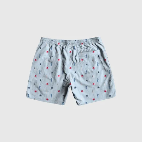 SHORT DE BAÑO LIBERATO CELESTE ESTRELLA DE MAR