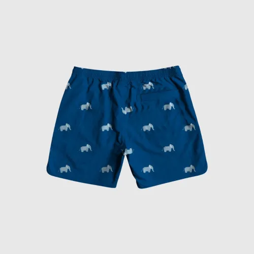SHORT DE BAÑO AZUL ELEFANTES