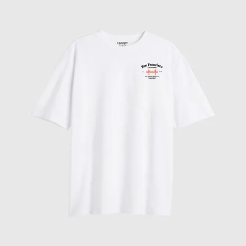 REMERA LIBERATO PREMIUM 250GSM OVERSIZE MARFIL SAN FRANCISCO