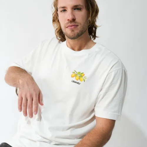 REMERA LIBERATO OVERSIZE MARFIL PREMIUM FRESH LEMON