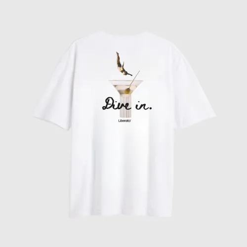 REMERA LIBERATO OVERSIZE MARFIL DIVE IN