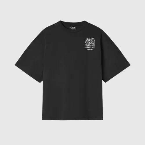 REMERA LIBERATO OVERSIZE NEGRA CREATIVE