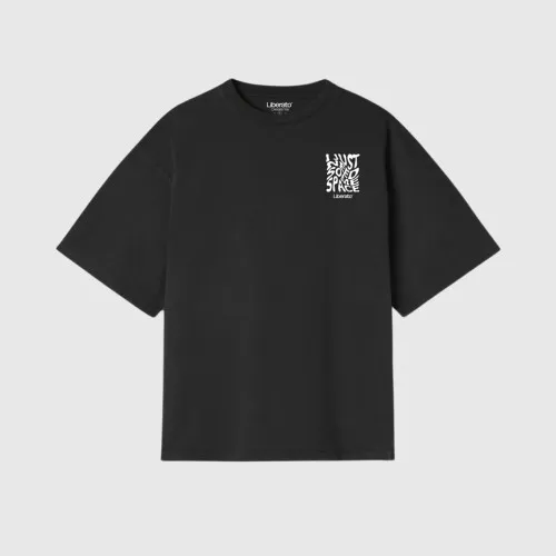 REMERA LIBERATO OVERSIZE NEGRA LEAVE ME ALONE