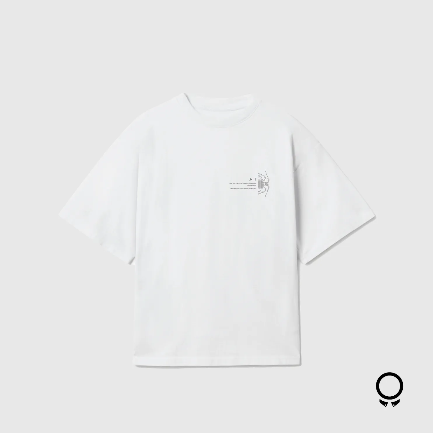 REMERA OVERSIZE UNDISTURB3D WHITE 250 GSM  ENJOY THE MIND
