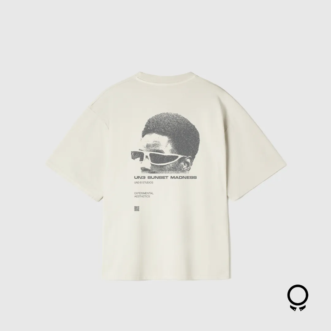 REMERA OVERSIZE UNDISTURB3D 250 GSM SUNSET MADNESS CREAM