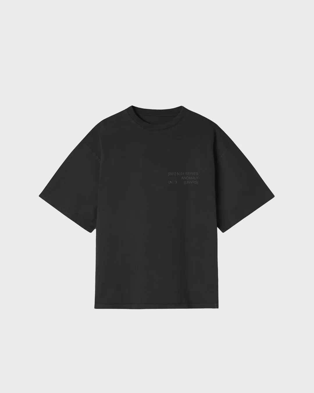 REMERA OVERSIZED UNDISTURB3D ANOMALY 250 GSM BLACK