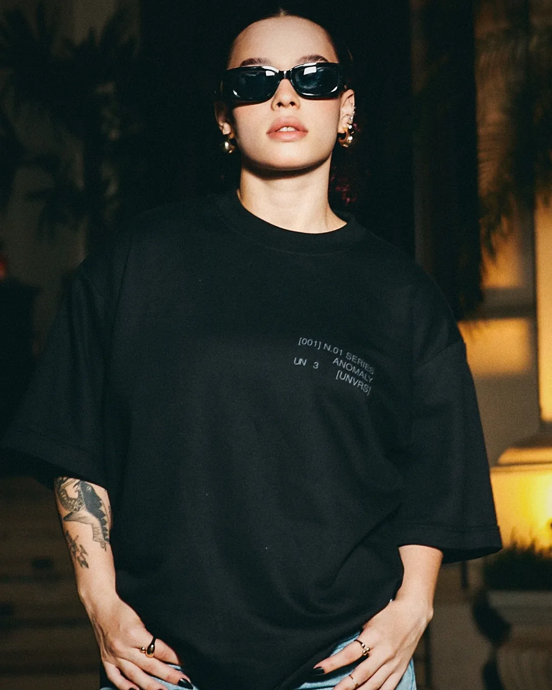 REMERA OVERSIZED UNDISTURB3D ANOMALY 250 GSM BLACK