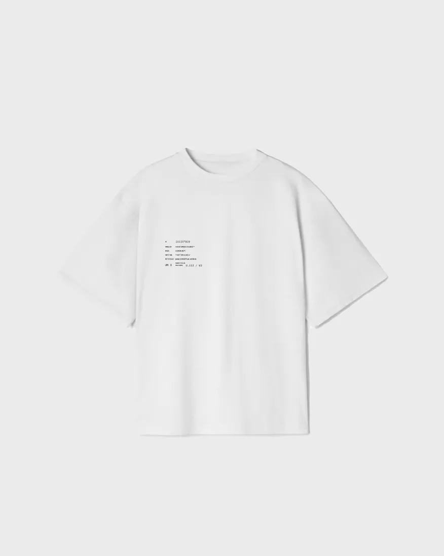 REMERA OVERSIZE UNDISTURB3D EXPLICIT 250 GSM WHITE