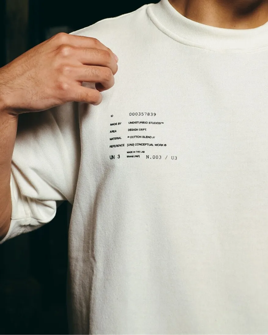REMERA OVERSIZE UNDISTURB3D EXPLICIT 250 GSM WHITE