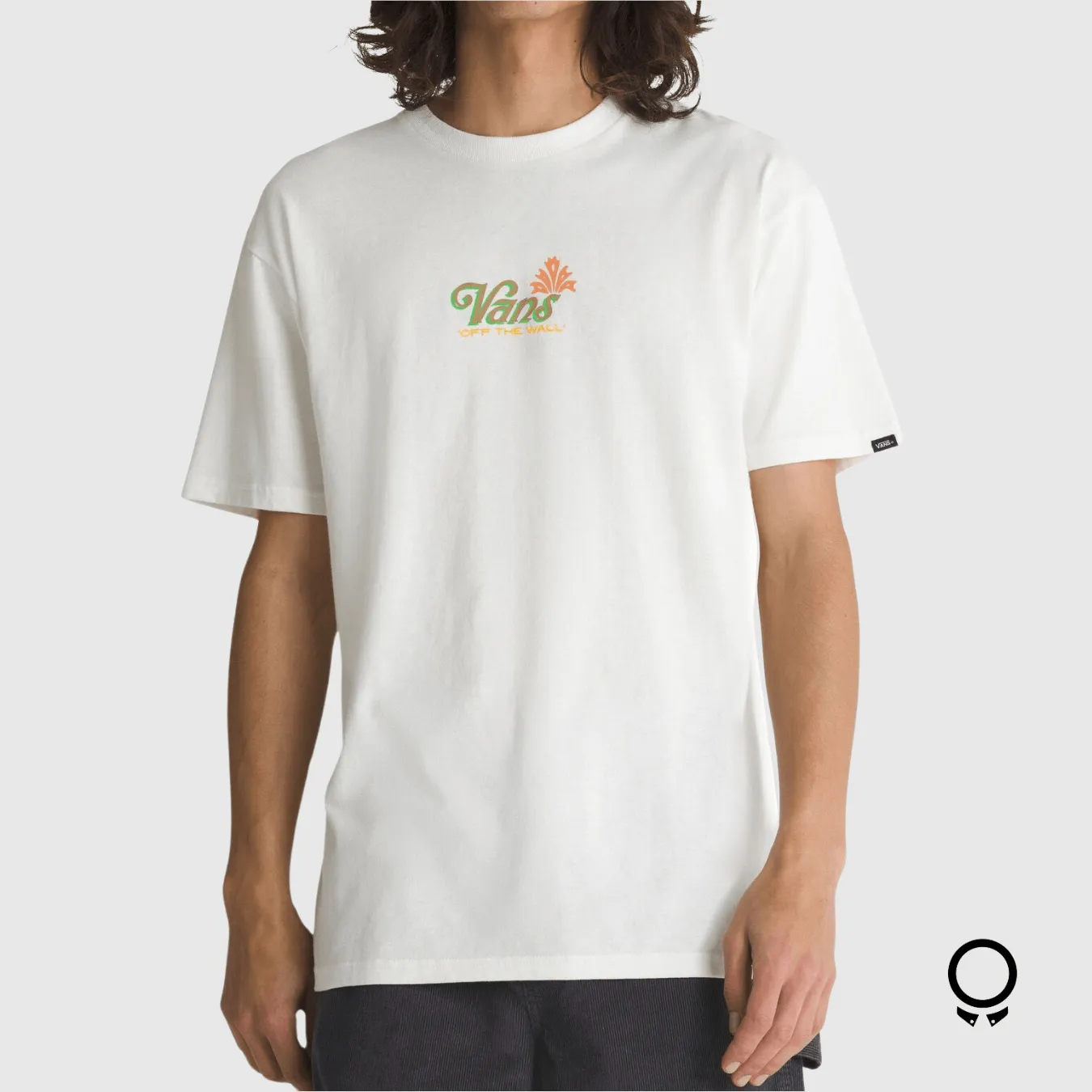 REMERA VANS WHITE PINEAPPLE BACK SS TEE
