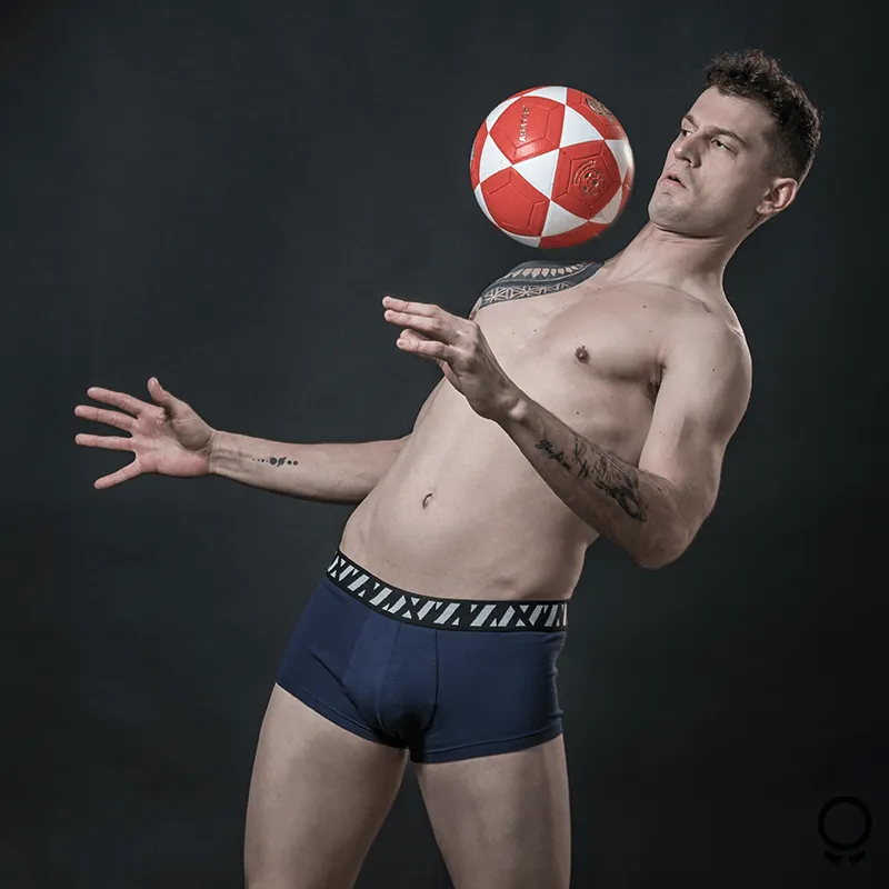 BOXER VIZCONDE CORTO AZUL