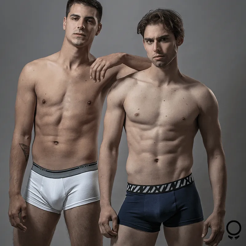 BOXER VIZCONDE CORTO AZUL